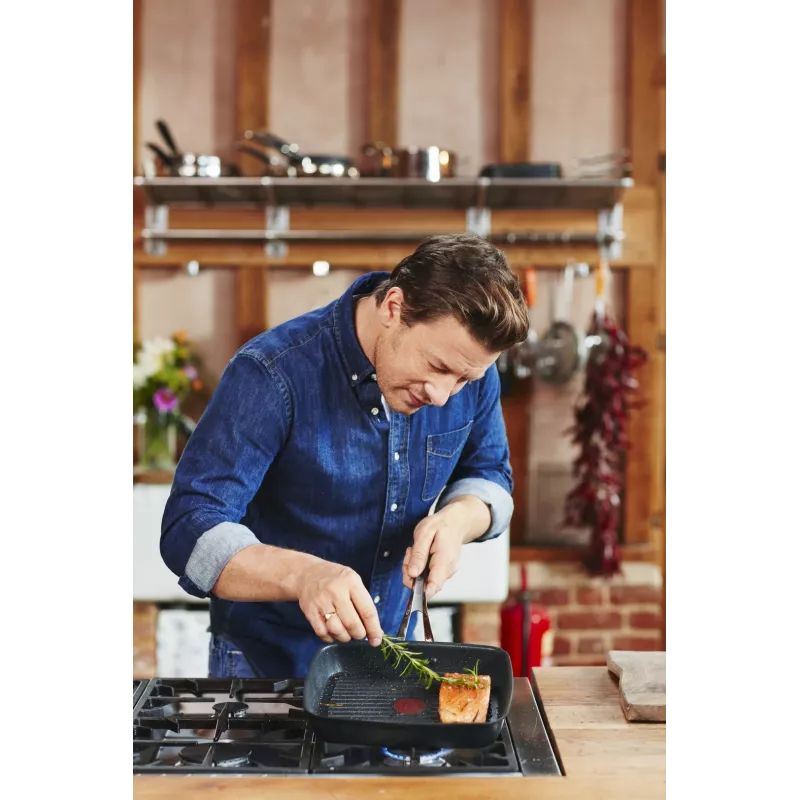 Tefal Jamie Oliver E24541 vierkante bakvorm 2,5 L zwart — bodem-Ø 17,5 cm, maat 290×458 mm