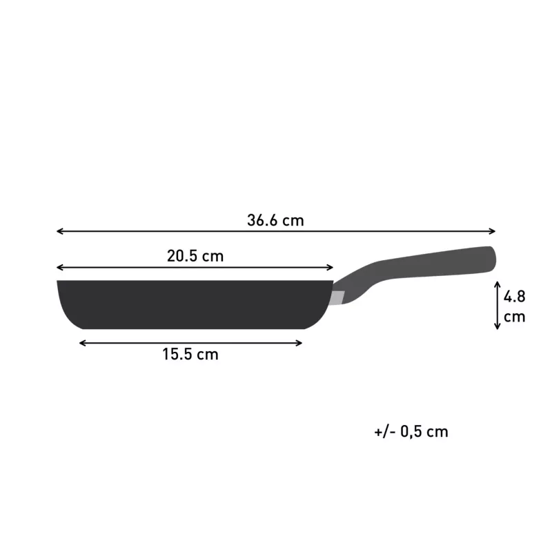 Tefal Change zwart C4760425 braadpan allroundpan rond