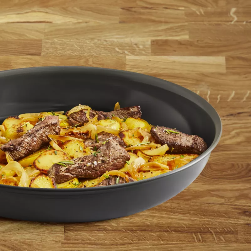Tefal Change zwart C4760625 braadpan allroundpan rond