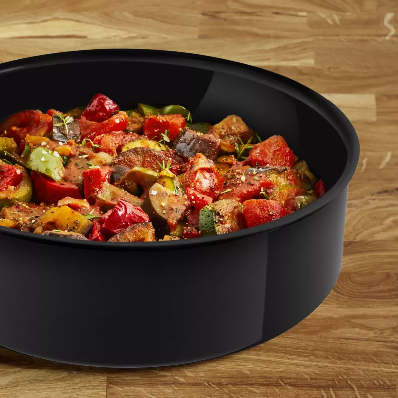 Tefal Change zwart C4763225 braadpan stoofpan rond