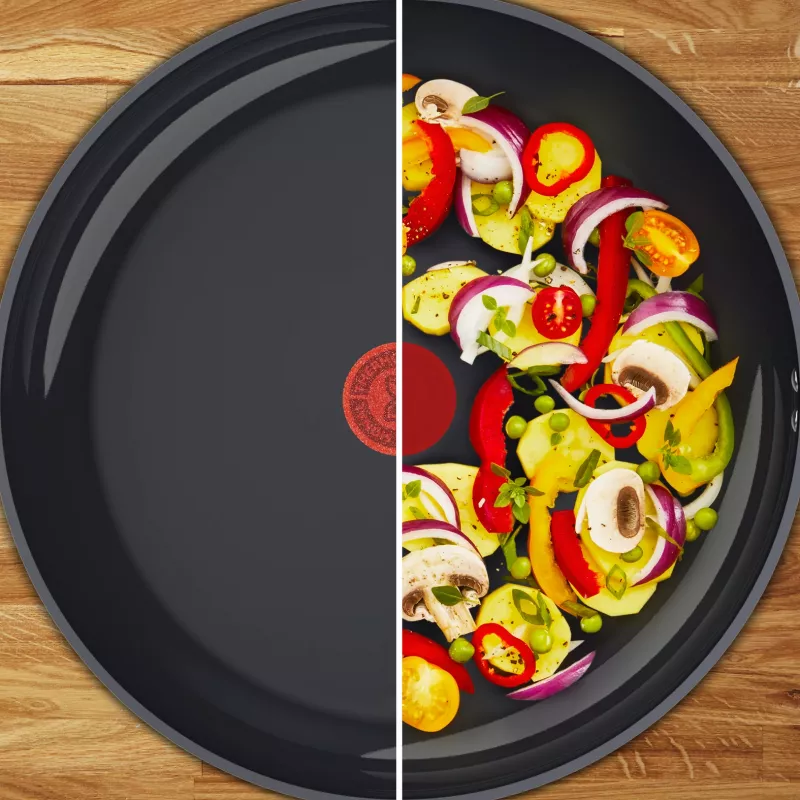 Tefal Change zwart C4763225 braadpan stoofpan rond
