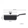Tefal Change zwart C4763225 braadpan stoofpan rond