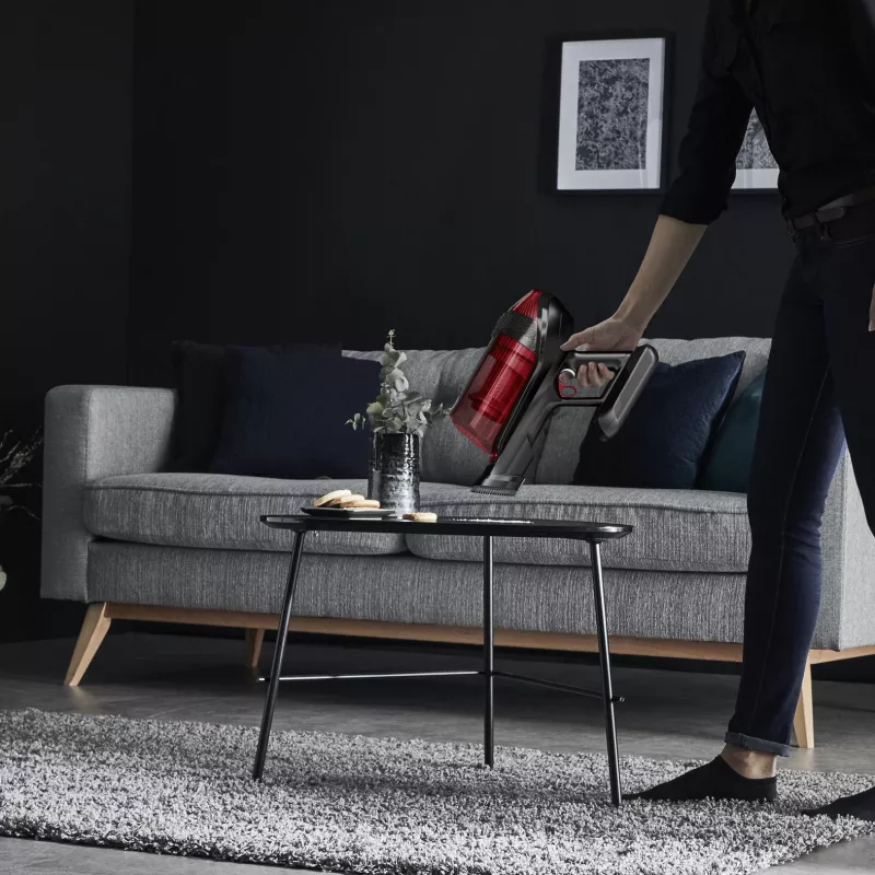 Rowenta RH98A8 2-in-1-accustofzuiger zakloos 0,9 l 320 W rood, grijs