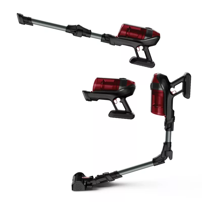 Rowenta RH98A8 2-in-1-accustofzuiger zakloos 0,9 l 320 W rood, grijs