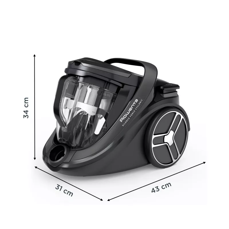 Stofzuiger Rowenta Silence Force RO7935 — 500 W, zakloos, cycloontechnologie, 2,5 L, HEPA, 59 dB