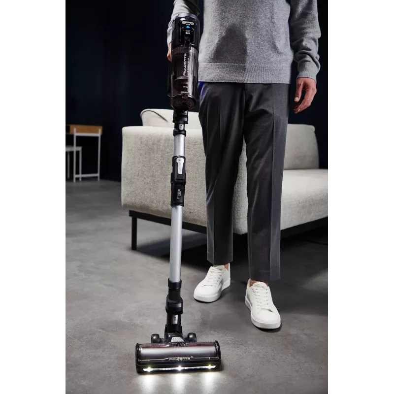 Accustofzuiger Rowenta X-Force Flex 13.60 RH9A36WV — 60 min looptijd, 0,65 L zakloos, cycloon, paars