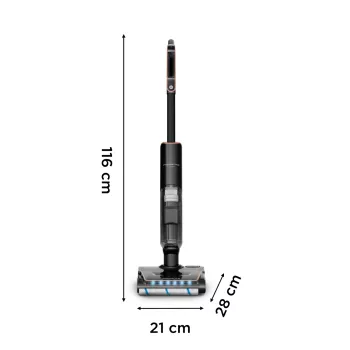 Rowenta X-Clean 7 GZ5736E0 steelstofzuiger/elektrische bezem accu droog&nat zakloos zwart
