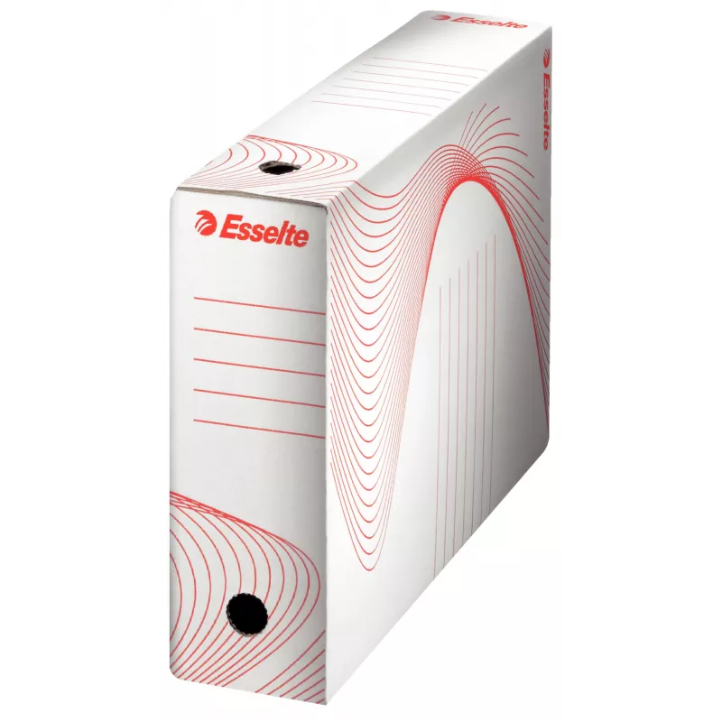Esselte 128001 archiefbox karton rood, wit