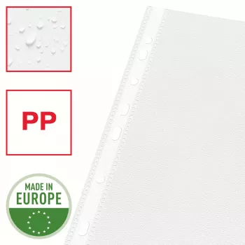 Esselte insteekhoezen A4 – Economy –, 210 x 297 mm (A4), transparant, polypropyleen (PP), staand, boven, 230 mm