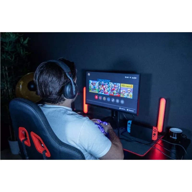 Konix PULSAR headset bedraad & draadloos hoofdbeugel gaming USB Type-C Bluetooth zwart