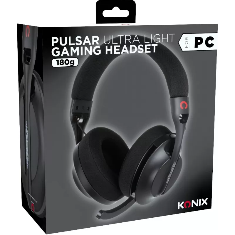 Konix PULSAR headset bedraad & draadloos hoofdbeugel gaming USB Type-C Bluetooth zwart