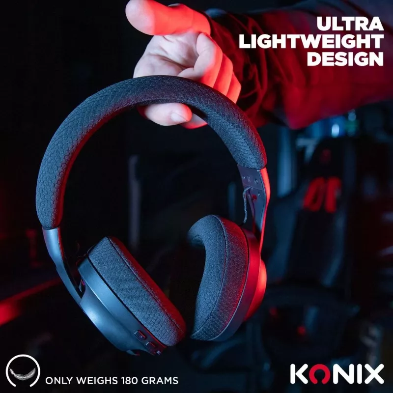 Konix PULSAR headset bedraad & draadloos hoofdbeugel gaming USB Type-C Bluetooth zwart