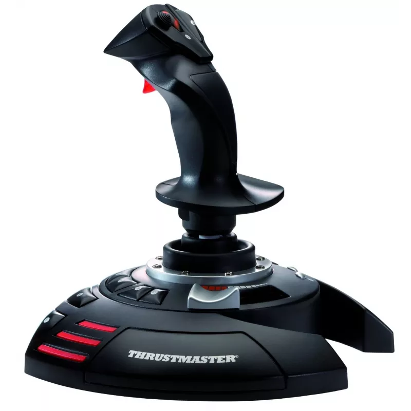 Thrustmaster T.Flight Stick X zwart, rood, zilver USB joystick analoog pc, PlayStation 3