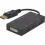 Hypertec 127377-HY videokabel-adapter DisplayPort DVI-D + VGA (D-Sub) + HDMI zwart