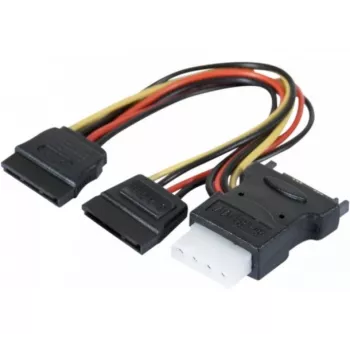 ATEN 147557 SATA-kabel 0,3 m SATA 15-pin 2 x SATA 15-pin + Molex (4-pin) diverse kleuren, zwart