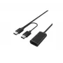 Hypertec 149221-HY USB-kabel USB 2.0 20 m USB-A naar 2 x USB-A zwart