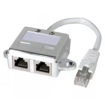 Netwerksplitter Hypertec 252471-HY Cat5e roestvrij staal stekker/bus