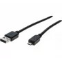 Hypertec 352453-HY USB-kabel USB 2.0 1 m USB A Micro-USB B zwart