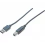 Hypertec 532403-HY USB-kabel USB 2.0 0,6 m USB A USB B grijs
