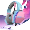 Oniverse gamingheadset Nebula - Diva Pink (multiplatform), bedraad, gaming, 20 - 20000 Hz, 356 g, headset, cyaan, roze