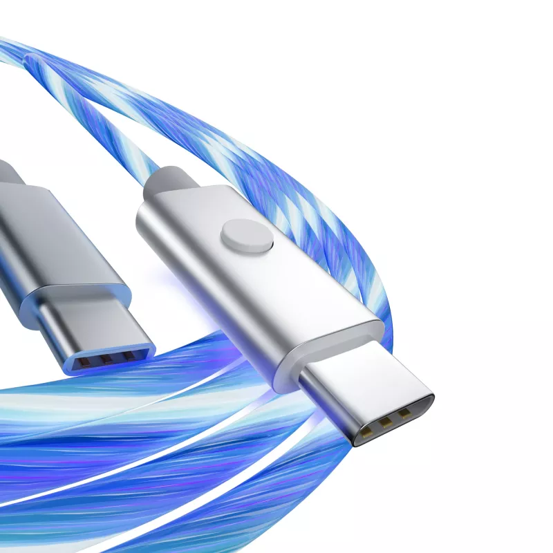 Oniverse USB-C naar USB-C snellaadkabel - 2 meter - LED (multiplatform)