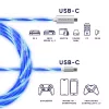 Oniverse USB-C naar USB-C snellaadkabel - 2 meter - LED (multiplatform)