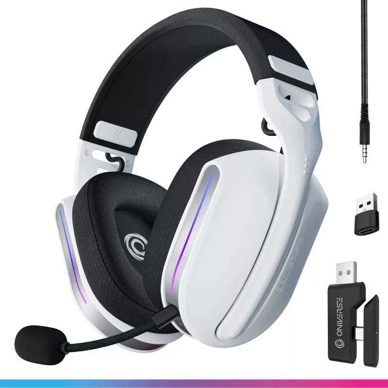 Oniverse Draadloze gaming-headset Polaris - Celestial White (multiplatform)
