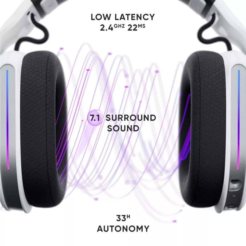 Oniverse Draadloze gaming-headset Polaris - Celestial White (multiplatform)