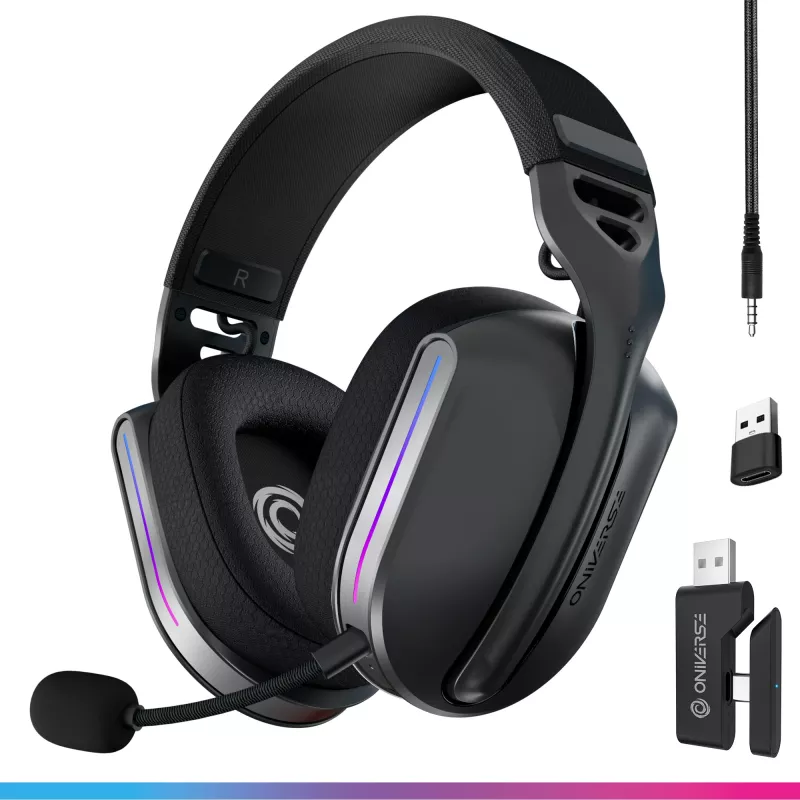 Oniverse draadloze gamingheadset Polaris - Eclipse zwart (multiplatform)