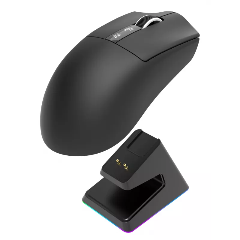 Oniverse - draadloze gamingmuis Vanguard + dock - Nocta zwart (PC)