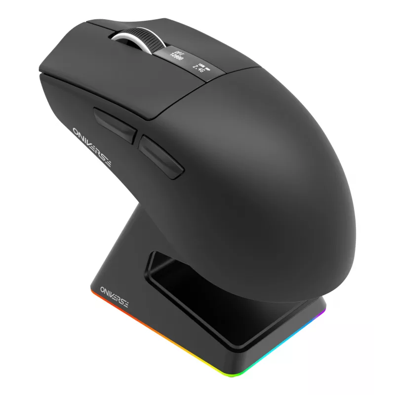 Oniverse - draadloze gamingmuis Vanguard + dock - Nocta zwart (PC)