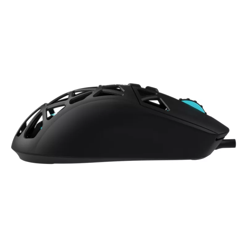 Oniverse - bedrade gamingmuis Kryo - Nocta zwart (PC), symmetrisch, optisch, USB Type-A, 13800 DPI, zwart