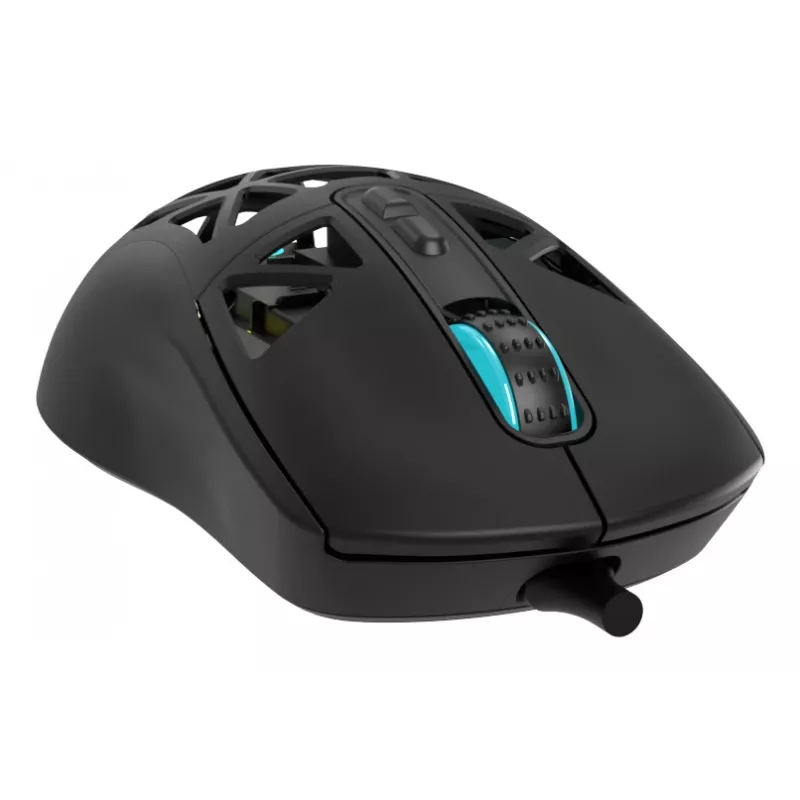 Oniverse - bedrade gamingmuis Kryo - Nocta zwart (PC), symmetrisch, optisch, USB Type-A, 13800 DPI, zwart