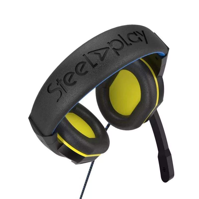 Steelplay HP47 headset bedraad hoofdband gaming zwart, geel