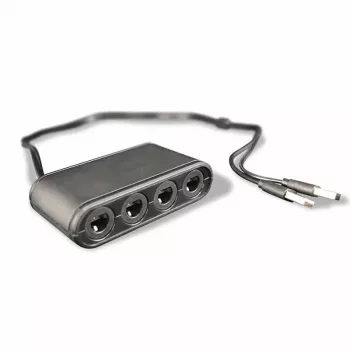 Steelplay Gamecube®-controlleradapter (Switch), Nintendo Switch, adapter, zwart, USB, bedraad, 1 stk.