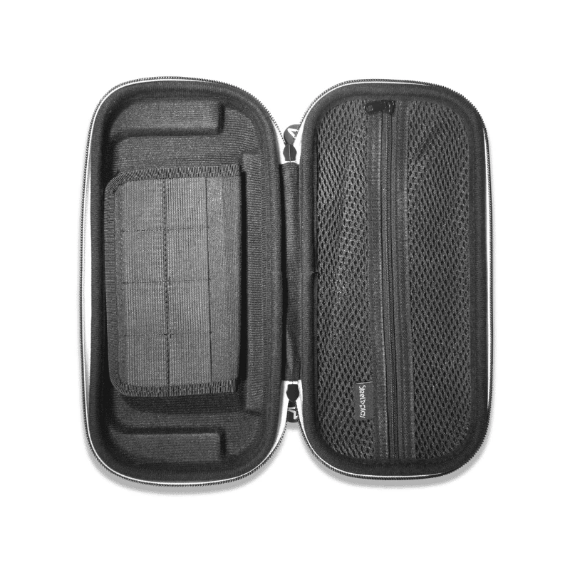 Lexip universele draagtas (Switch + Switch Lite), hardcase-etui, Nintendo, zwart, Nintendo Switch, Nintendo Switch Lite, schokbestendig, krasbestendig, rits