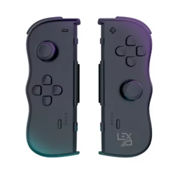 Lexip Adventure Twinpads zwart (Switch), gamepad, Nintendo Switch, Nintendo Switch OLED, capture-knop, D-pad, home-knop, analoog/digitaal, draadloos, Bluetooth