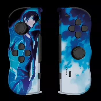 Lexip X CRUNCHYROLL - SUNG JIN-WOO TWIN PADS WL, gamepad, Nintendo Switch 2, steekkruis, richtingtoetsen, analoog/digitaal, draadloos, blauw, wit