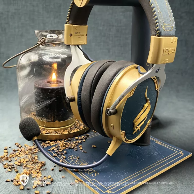 Lexip Assassin's Creed Shadows headsetstandaard - X Ubisoft, headsetstandaard, blauw, goud