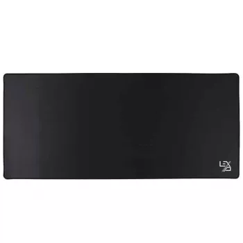 Lexip XXL muismat – zwart, zwart, monochroom, stof, rubber, antislipbasis, gaming-muismat