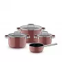 WMF Fusiontec Mineral Pro Rose Quartz 4-delige pannenset, 05.1895.5290