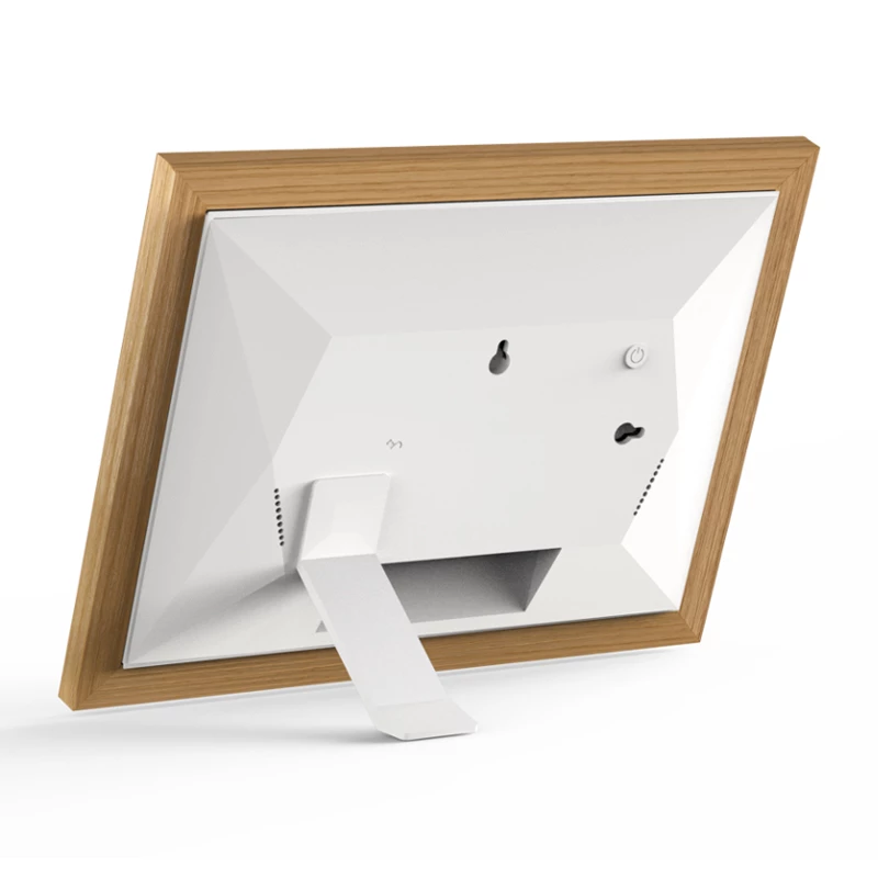 Braun DigiFrame 10W digitale fotolijst wit, hout 25,6 cm (10,1 inch) touchscreen wlan