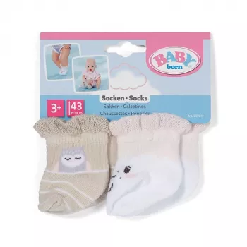 BABY born sokken schaap 2 paar 43cm poppensokken