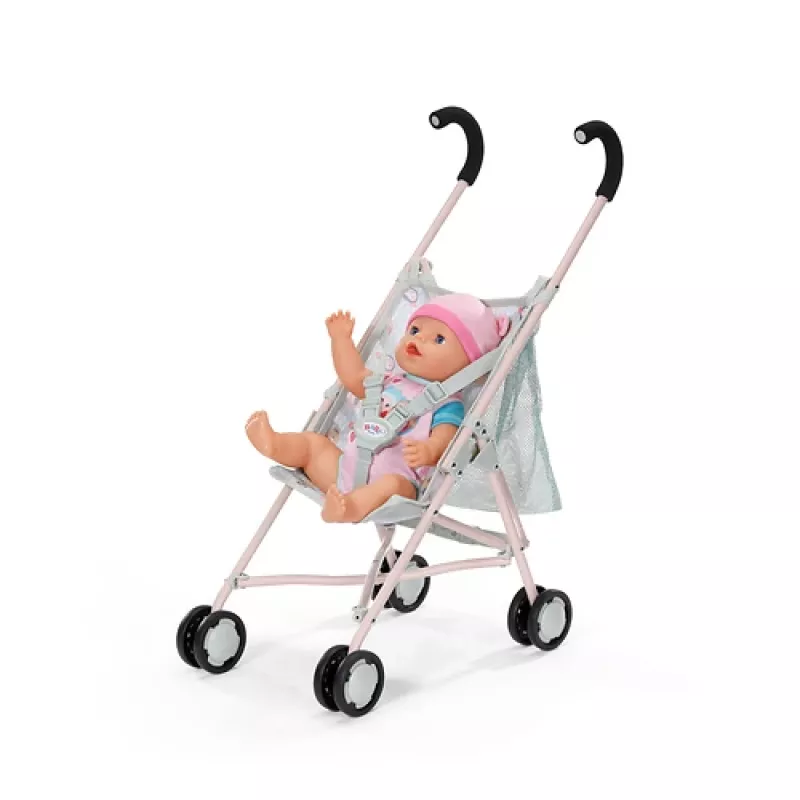 BABY born kinderwagen met tas Jungle poppenwagen