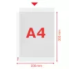 Esselte insteekhoes A4 75my helder 100 st