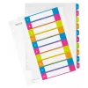 Leitz indices printable PP A4+ 1-10 WOW, numeriek register, polypropyleen (PP), meerkleurig, liggend, A4 maxi, 245 mm