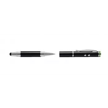 Leitz Stylus pennen 4 in one Complete voor touchscreen-apparaten, universeel, merkencompatibiliteit, zwart, iPad, messing, silicone, LR41