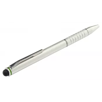 Leitz Stylus-pennen 2-in-1 Complete voor touchscreen-apparaten, universeel, alle merken, zilver, iPad, aluminium, silicone, 10 g