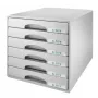 Leitz ladekast Plus 6 laden, 6 lade(n), kunststof, grijs, 287 x 363 x 270 mm