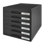 Leitz ladekast Plus 6 laden, 6 laden, kunststof, zwart, 287 x 363 x 270 mm